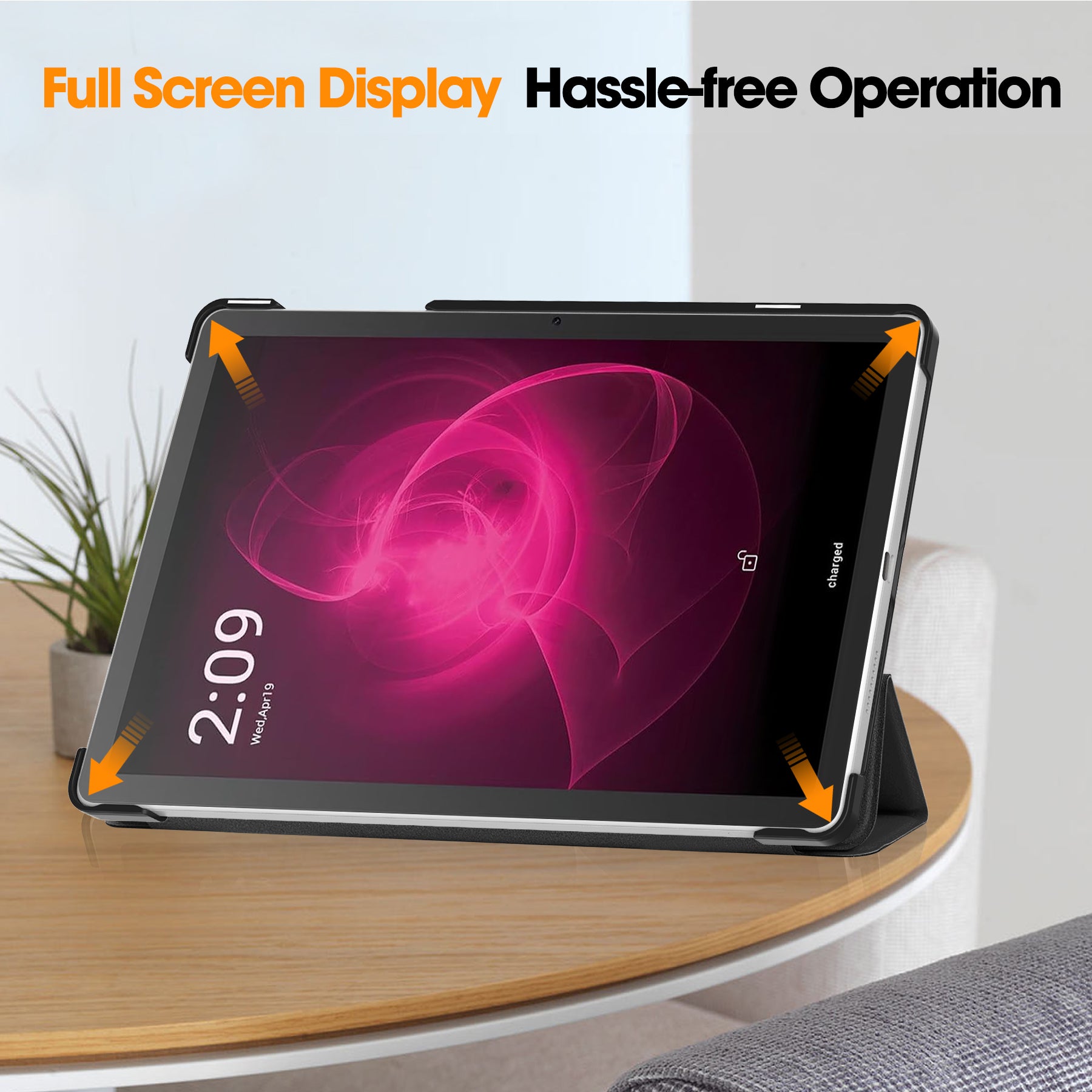 For T-Mobile REVVL Tab Tri-fold Stand Smart Case PU Leather Tablet Cover For T-Mobile REVVL Tab Tri-fold Stand Smart Case PU Leather Tablet Cover